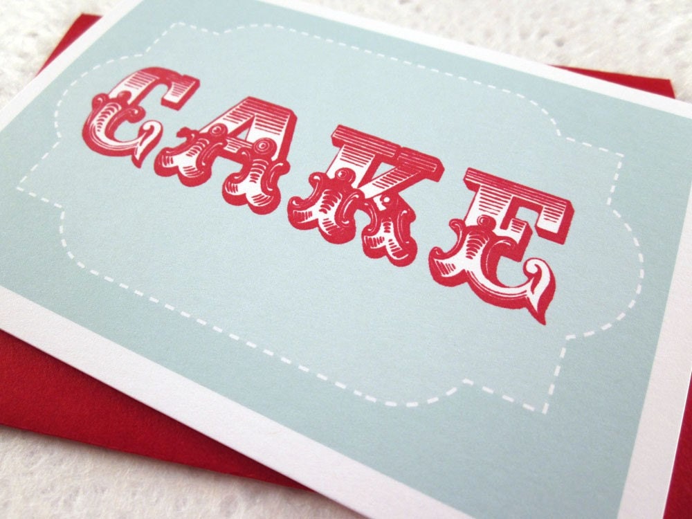 Cake Birthday Card