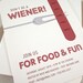 Wiener - Hot Dog Custom Party Invitations 12PK