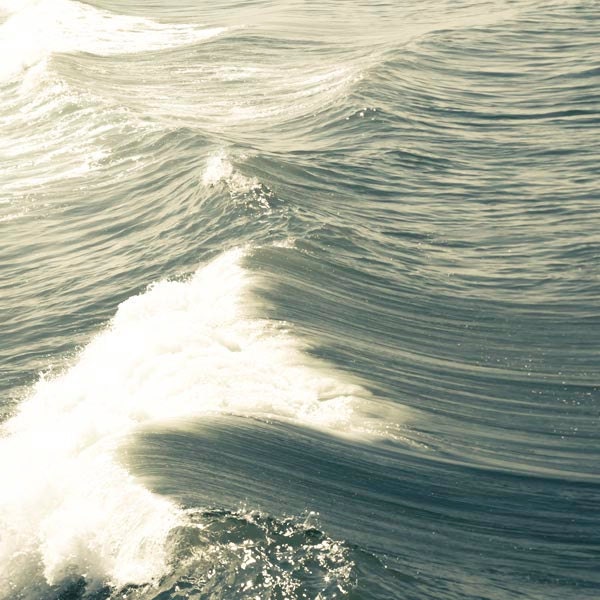 Waves Photograph - resort decor - minimal blue gray nautical art - Pacific ocean, 8x8 sea photography - Raceytay