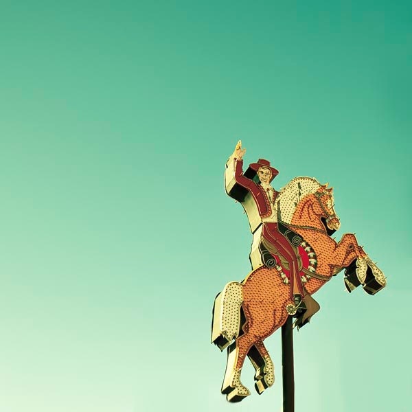 Southwest Photography - Cowboy on horse - Fathers Day, ombre mint brown - road trip - Las Vegas - Western Dad