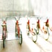 Red bikes photography, Summer, office decor for cyclists - eco friendly bike share - bright, unisex, fun