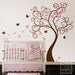 Tree Wall Decal Wall Sticker Wall decal Flower tree decal Cherry blossom Curly Flower Tree Butterflies Kids Children Nursery Wall Decal
