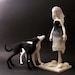 DREAM, a needle felted armatured art doll.