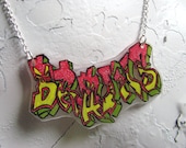 Brains Graffiti Necklace