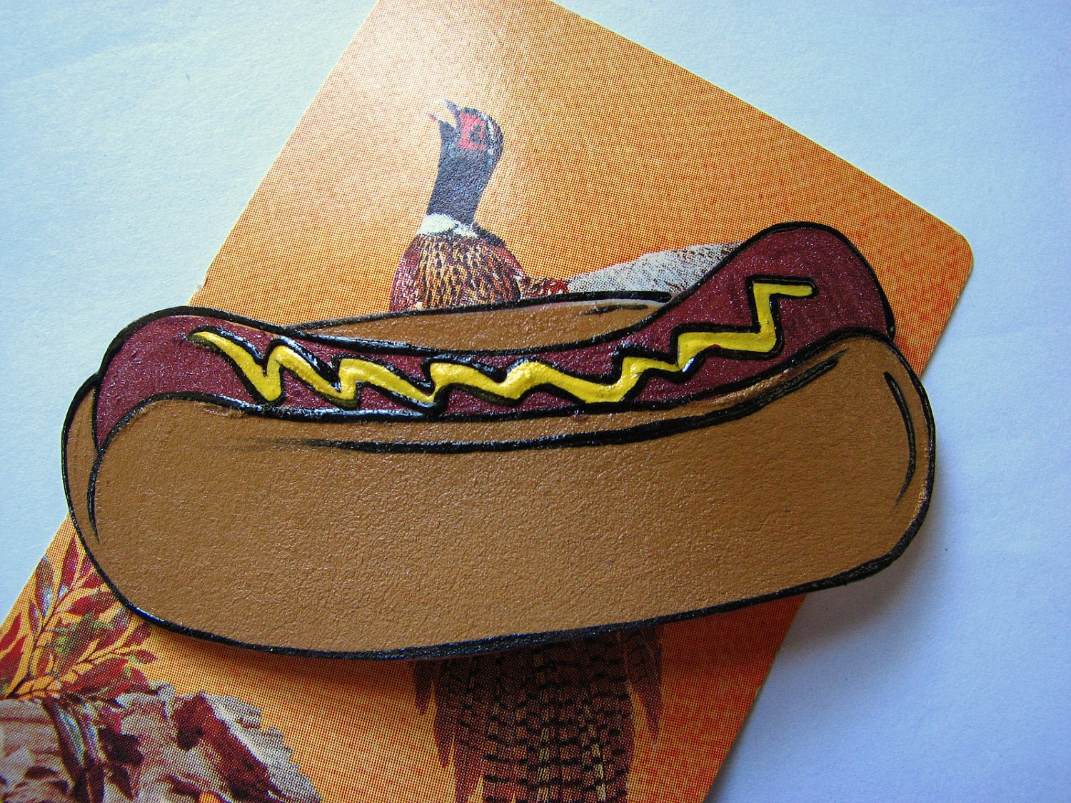 Hot Dog Hair Barrette