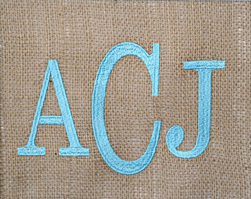 Framable Monogrammed Burlap