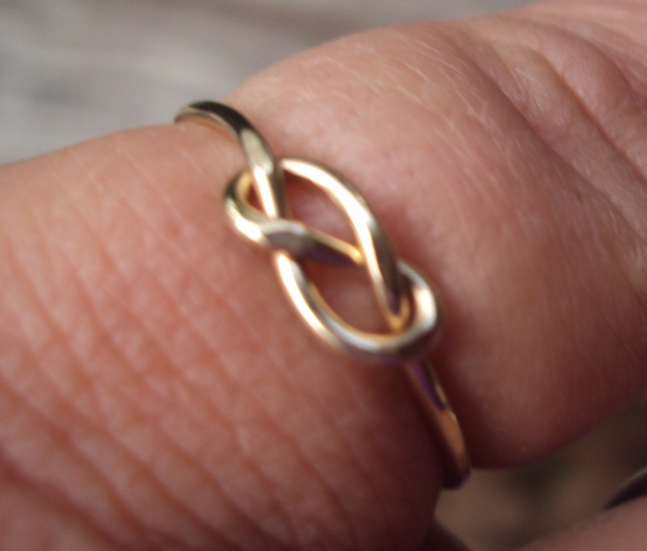 Spring Sale,  Etsy jewelry, knot ring, infinity knot, 14kt gold filled, handmade,