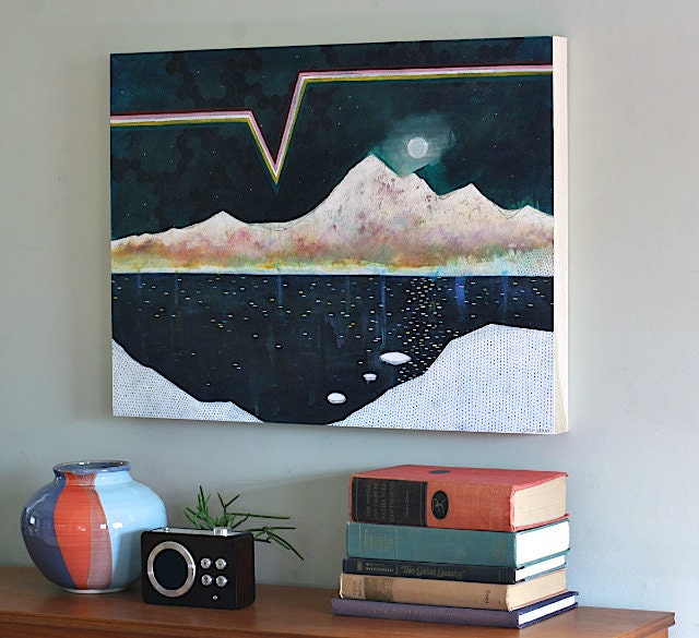 Aura, original landscape painting 18 x 24