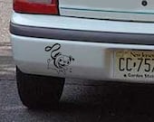 Running Angie the Pug Vinyl Decal