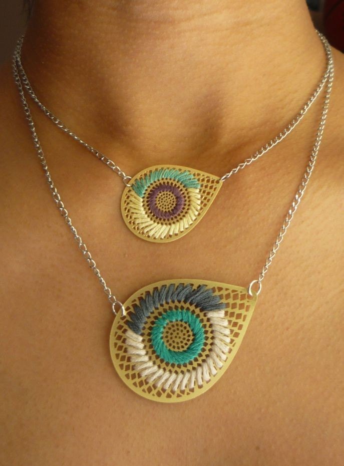 AI EMBROIDERED NECKLACE and MINI COMBO DEAL