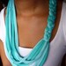 Blue Ocean Fabric Necklace