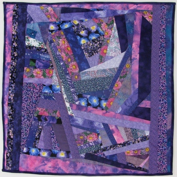 Crazy Quilt Small Quilt Art Wall Hanging