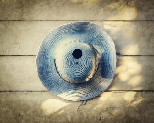 Garden Hat Bird House Photograph