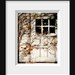 Country Cottage Photo autumn white rustic barn vines leaves fall home decor quaint 8x10