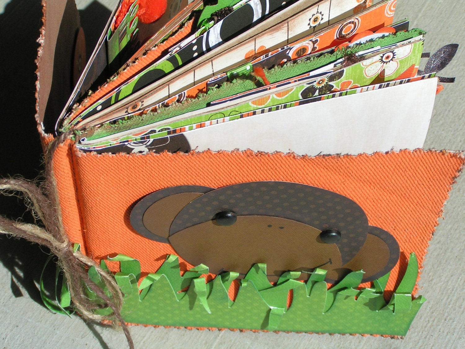 PDF Instruction Sheet -- Our Little Monkey 5x6 Paper Bag Mini Book
