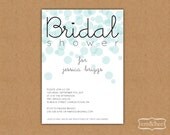 Bridal Shower Invitation Sample - Bubbles