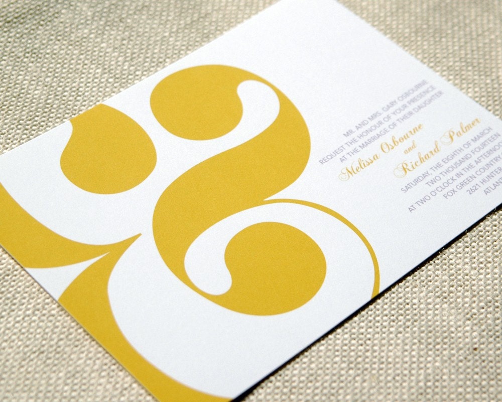 Wedding Invitation Sample - Ampersand