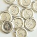 Monogrammed Intial Wax Seal Pendant