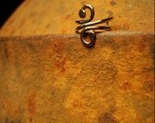 SALE Brass Swirl Ear Cuff