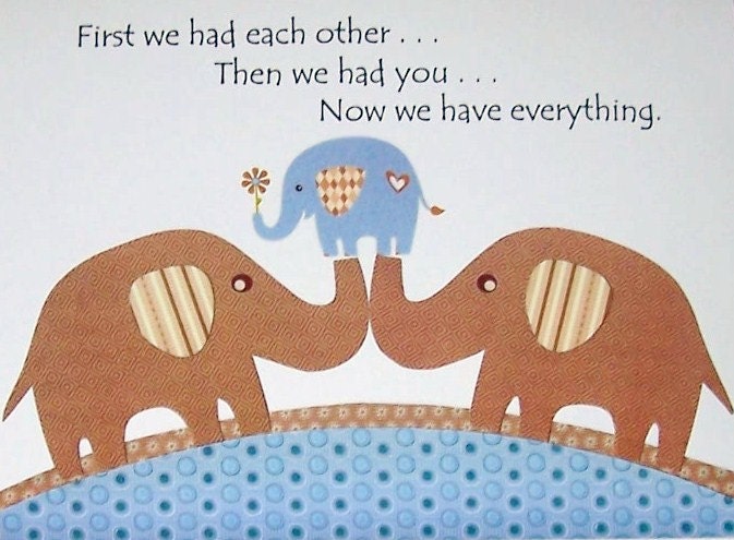 Kids Wall Art, Nursery Art Prints, Baby Boy Room Art Decor, Nursery Art, Bird, Elephant, Blue, Brown, Quote, Set of Three, 8x10 Prints