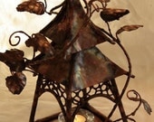 Hanging Copper Candle Holder