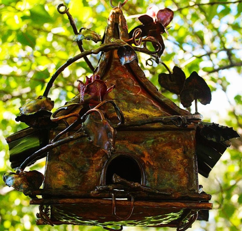 Copper Fairy Bird House