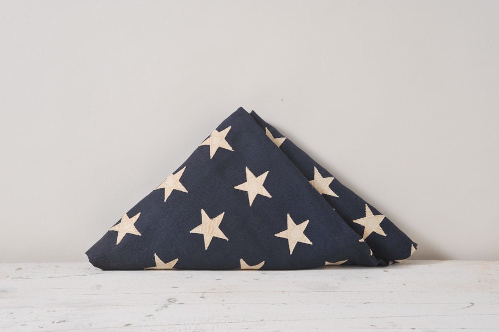 War Years American Flag - Defiance 48 Stars Stitched Cotton Bunting
