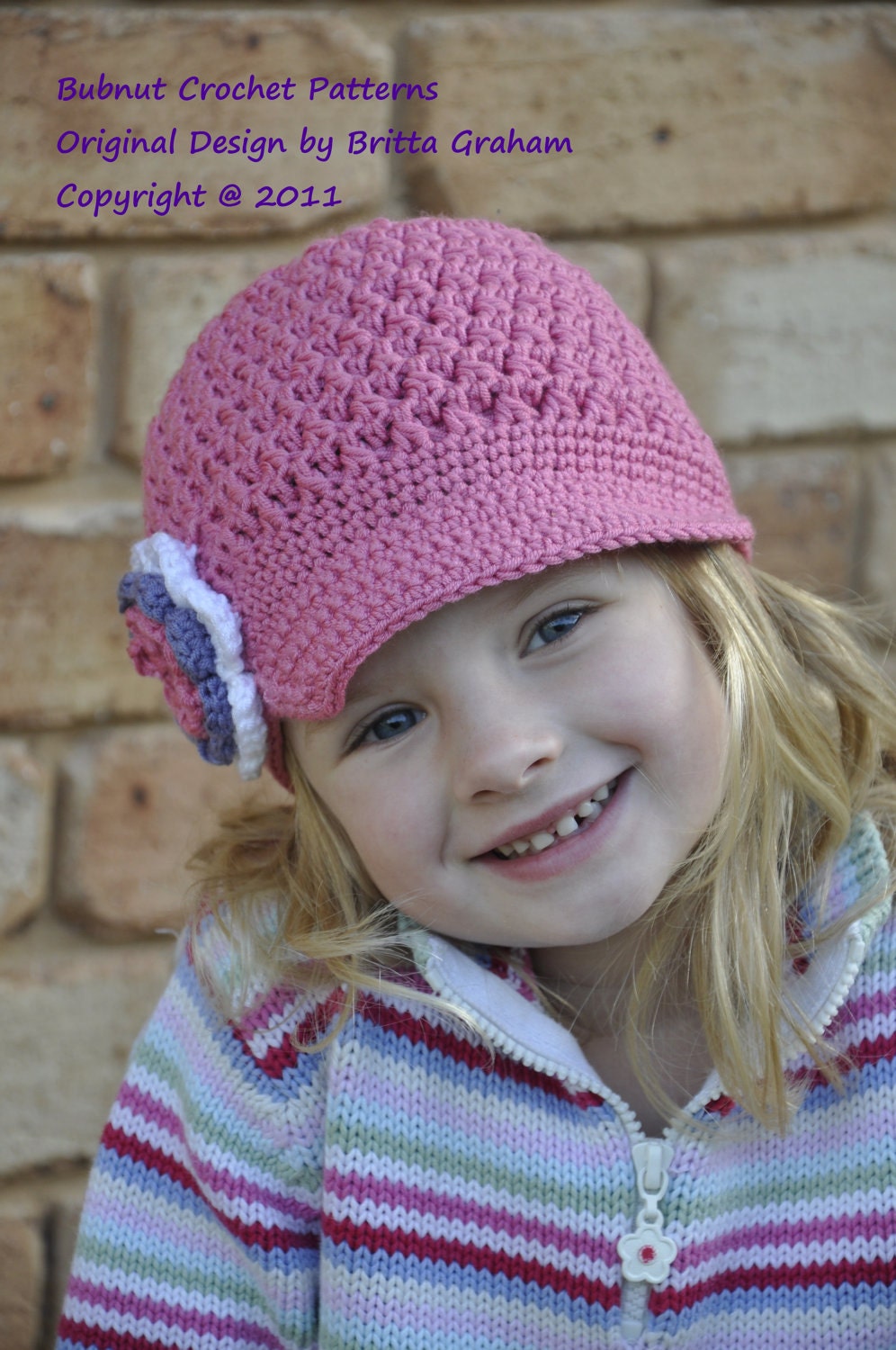 Crochet Hat Pattern - Textured Newsboy Pattern No.407 TEN Sizes from Newborn to Adult Emailed2U uses DK weight (Australian 8ply) yarn