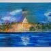 Fine Art Original Acrylic Impressionist Painting of The Capitol Washington DC by Rebecca Croft