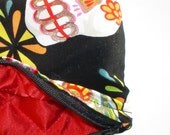Day of the Dead wallet / coin purse / Dia De Los Muertos w/zipper