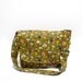Green Wild Mushroom Messenger Bag / Shroom Messenger Bag