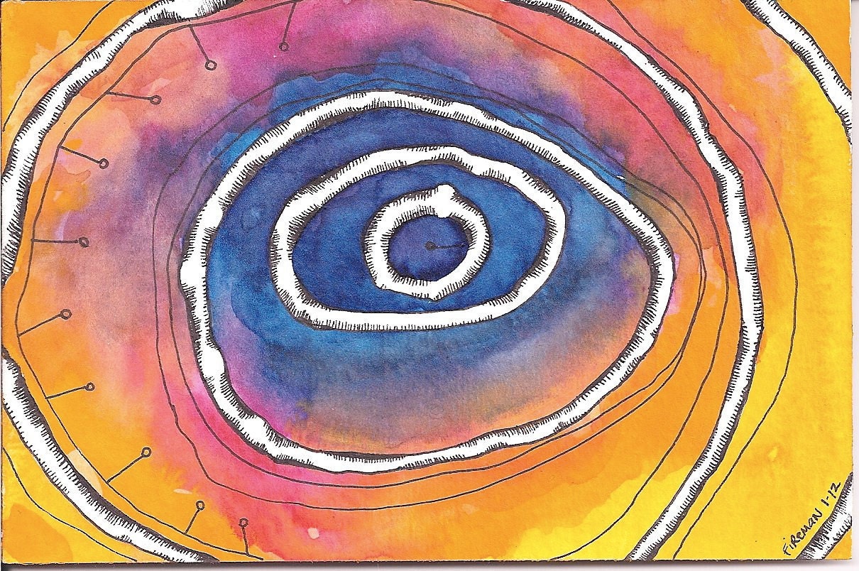 Inspirational Art OOAK Watercolor Painting