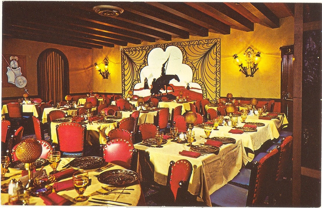 Vintage Florida Postcard - Miami -  Flamenco Spanish Supper Club Restaurant