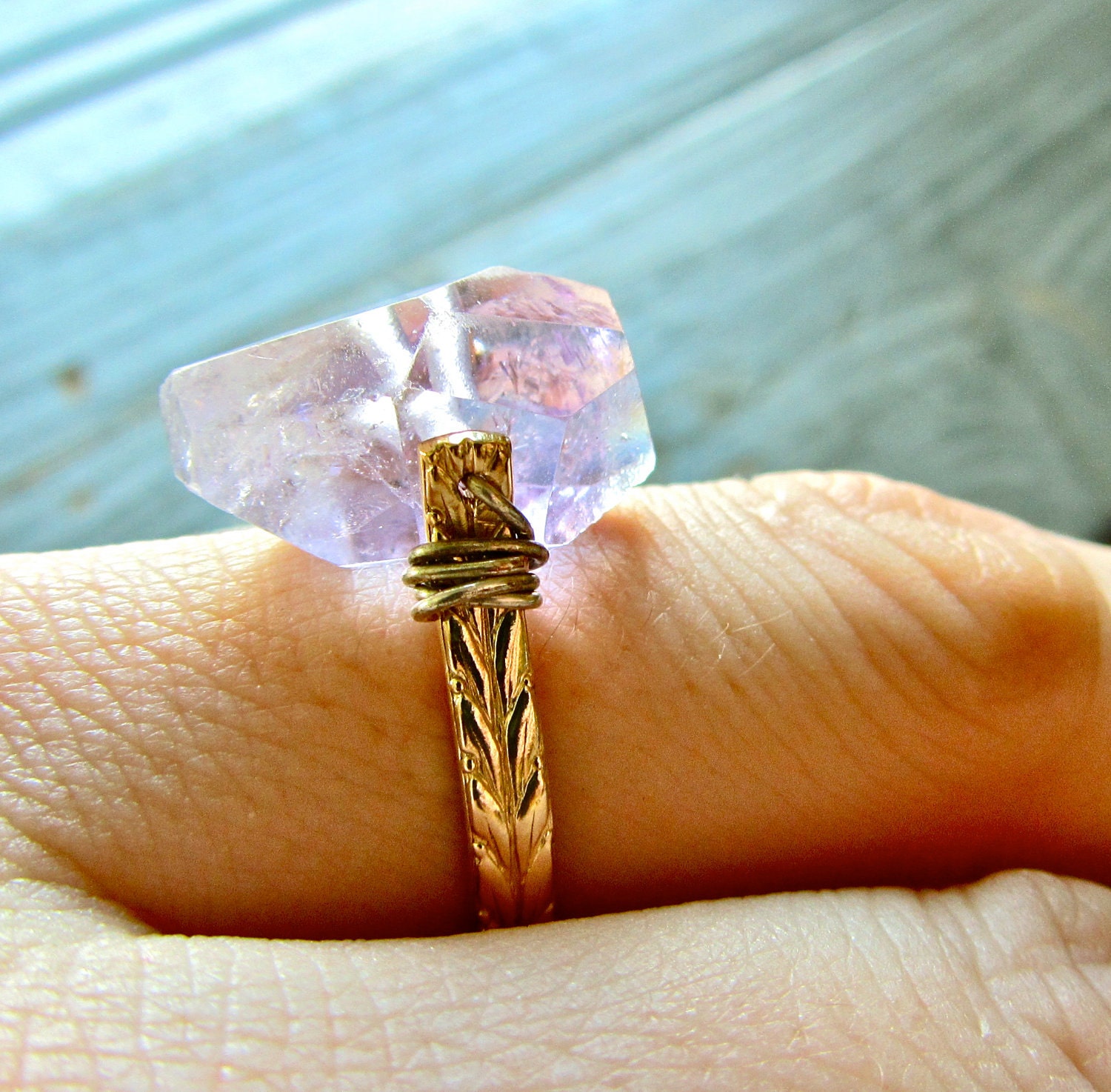 Sweet Oblivion Lavender Amethyst Cocktail Ring