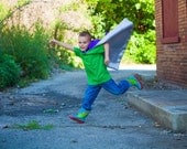 Children SUPER HERO Cape Birthday gift blank reversible Costume BOYS - great birthday party present birthday gift