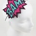 BAM Headband - Comic Cartoon - Pink & Turquoise