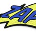 ZAP Embroidered Comic Headband Yellow and Red