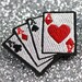 Playing Cards Hair Clip, Aces, Rockabilly Hair Clip