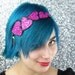 Heart Fashion Headband, Valentine, Hot Pink and Black
