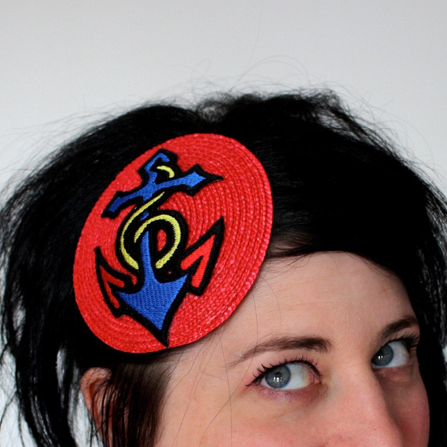 Nautical Fascinator, Rockabilly Anchor Fascinator, Retro Inspired
