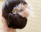 DEMORE Vintage Couture Bridal Fascinator FEATURED ON STYLE ME PRETTY