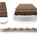 Wave - Modern Door-hanging Cardboard Cat Scratcher