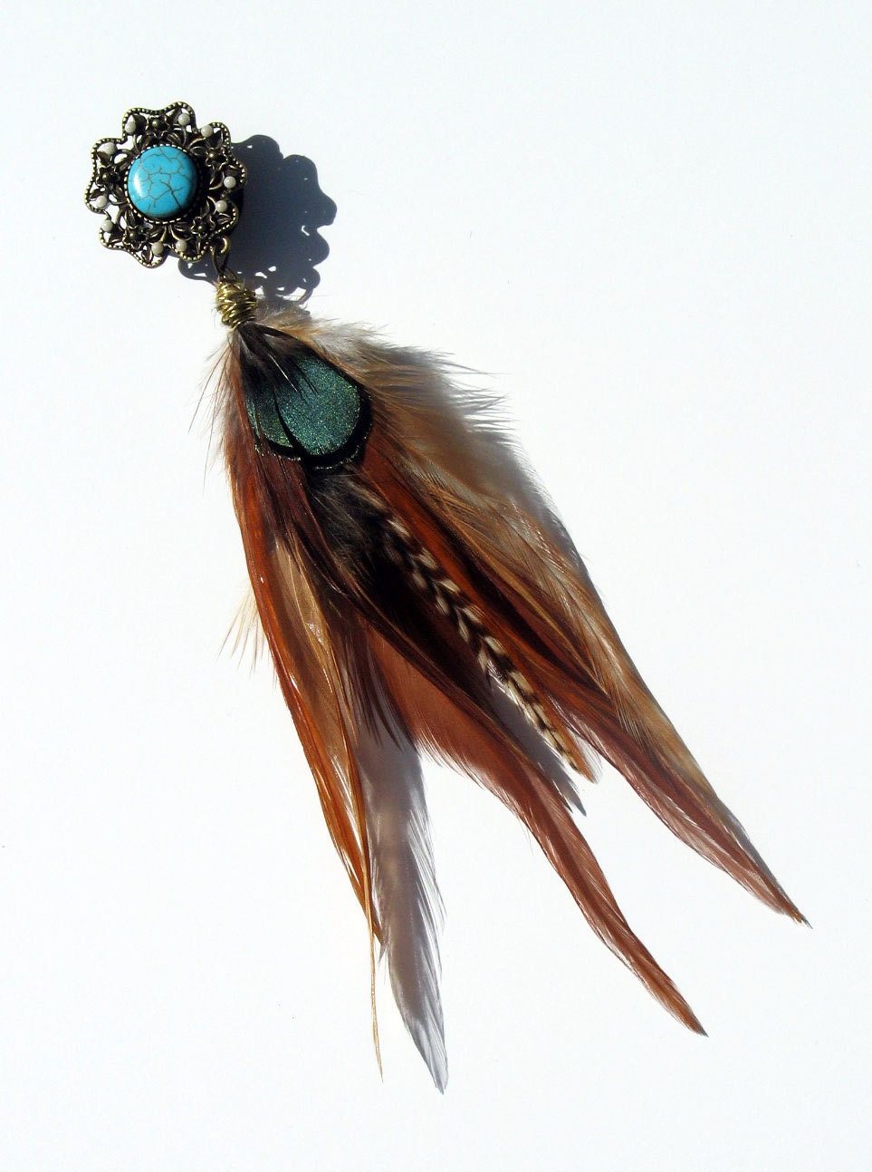 Native American INSPIRED Princess Feather Plugs/Earrings 6g 4g 2g 0g 00g 7/16" 1/2" 9/16" 5/8" 3/4" 7/8" 1"