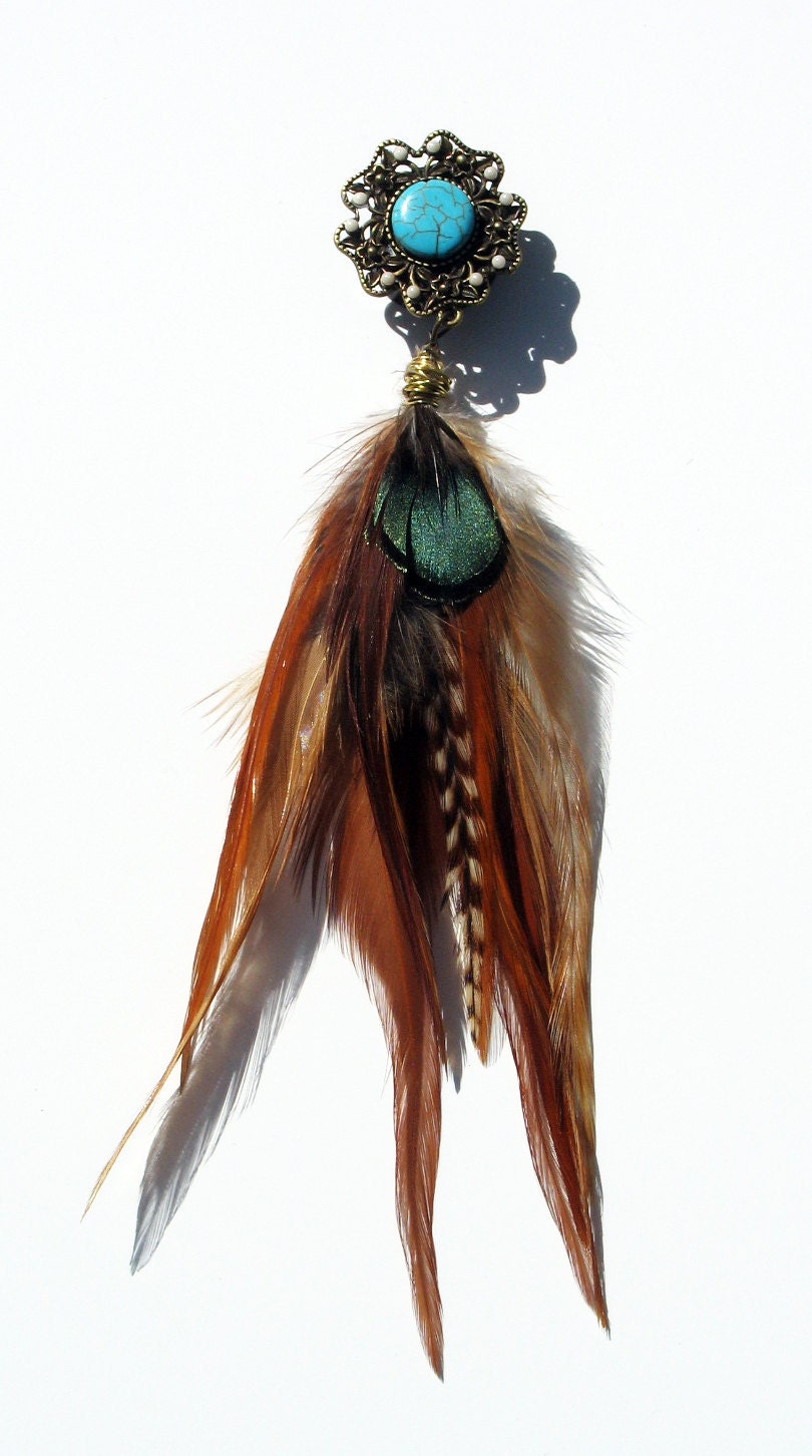 Native American INSPIRED Princess Feather Plugs/Earrings 6g 4g 2g 0g 00g 7/16" 1/2" 9/16" 5/8" 3/4" 7/8" 1"
