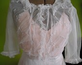 1900/Teens White tulle Garden Dress