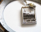 1.5 Inch X 1 Inch Soldered Kentucky Derby Churchill Downs with Go Baby Go and 24" Ball Chain