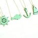 CLEARANCE SALE - Fish necklace - handmade wood pendant charm necklace