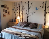Wall Decal Wall Sticker -  tree wall decals - FREE OWL