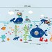 Kid Wall Decals - Underwater world decal Wall Sticker -dd1056