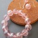 Pink bracelet pink earrings spring bracelet stretchy bracelet Pink Jewelry set Pastel colors Womens Fashion Jewelry